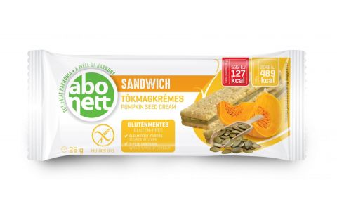 Bezlepkový sandwich s krémom z tekvicových jadierok